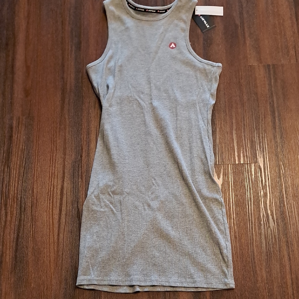 Airwalk Grey Sleeveless Bodycon Mini Dress